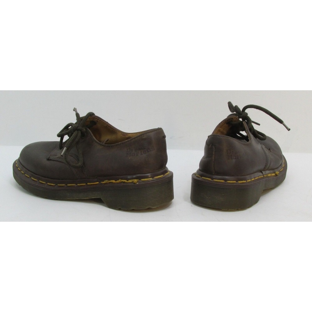 Dr. Martens Kids Shoes Oxford Brown Leather UK 11 / US 12 Made In England Low - Picture 3 of 9